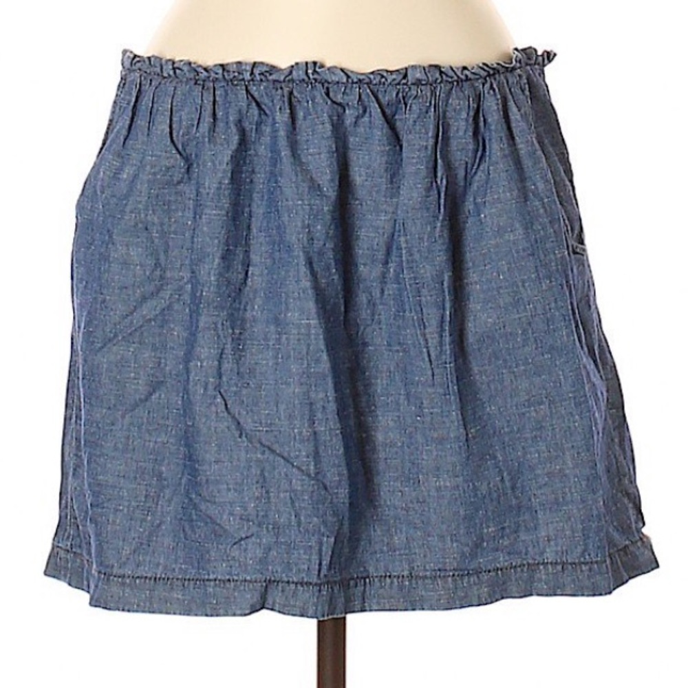 J Crew Chambray Demin mini skirt, size 2